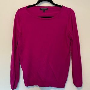 Banana Republic silk cashmere, fuchsia sweater, medium